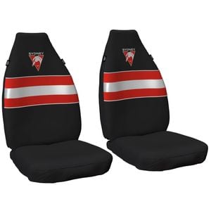 Sydney Swans Official Afl Seat Covers Airbag Compatible Universal Fit