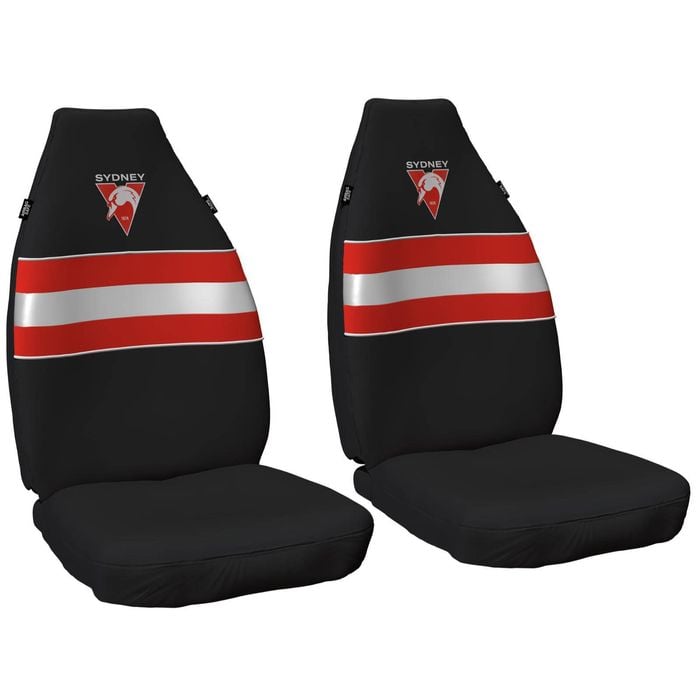 Sydney Swans Official Afl Seat Covers Airbag Compatible Universal Fit