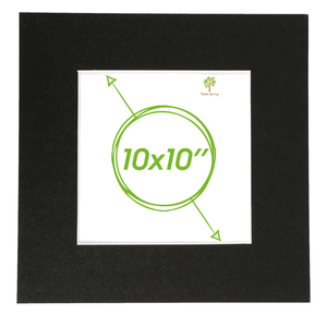Picture Photo Mount - To Fit Frame Size 10 X 10" For Image Size 6 X 6"