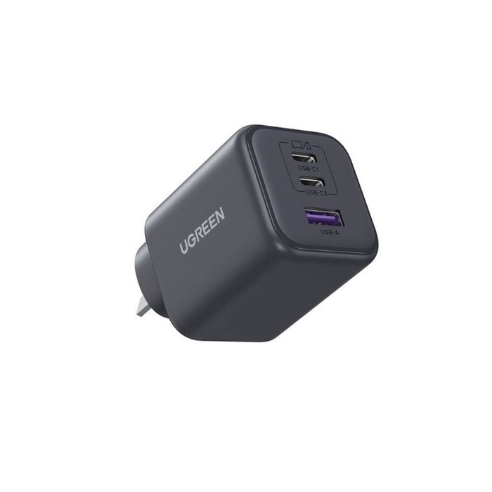 UGREEN 45W USB C GaN Charger with Dual USB C and USB A Ports Fast Charging Compact Design