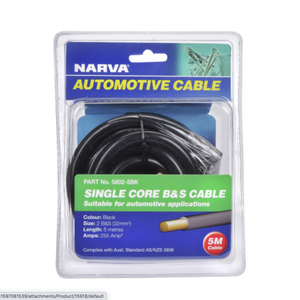 Narva 5m 255 Amp Battery And Starter Cable