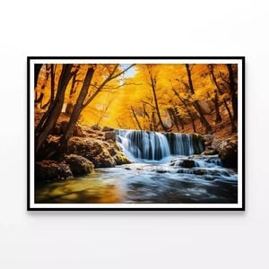 Autumn with Trees and Water  Print 100% Australian Made 120x90cm  (Poster)