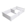 Rooster Farms 1.9m X 0.95m Pvc Dog Whelping Box + Playpen Kit - Anti-crush Rail