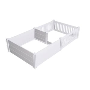 Rooster Farms 1.9m X 0.95m Pvc Dog Whelping Box + Playpen Kit - Anti-crush Rail