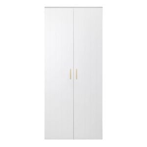 European Cabinetry White VJ Scandi Brass Stockholm Storage Cupboard