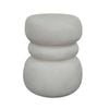 Modern Furniture ROCCO 37cm Indoor & Outdoor Side Table Stool - White Concrete
