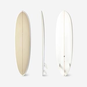Decathlon | Hybrid Resin Surfboard 7’ 49l With 3 Fins - Beige - 7'