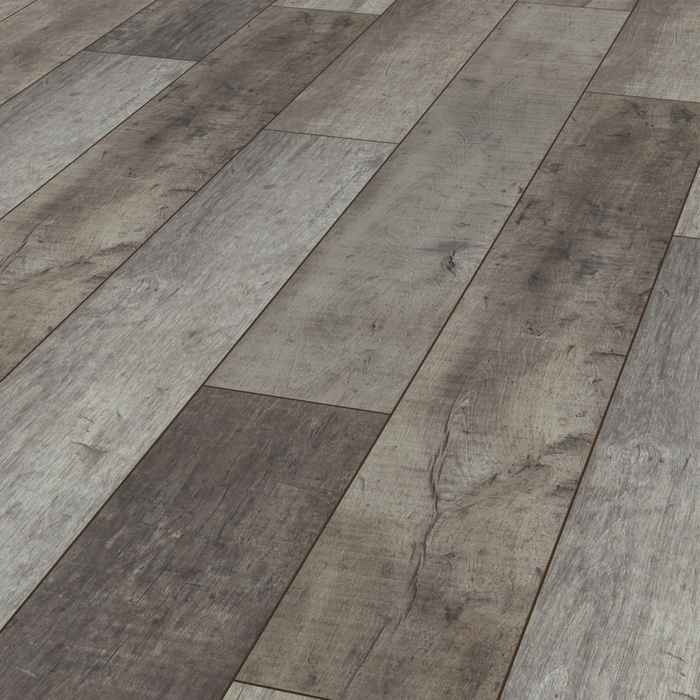 Hanwood 8mm 1.91m² Reclaimed Grey Bevelled Edge Laminate Flooring