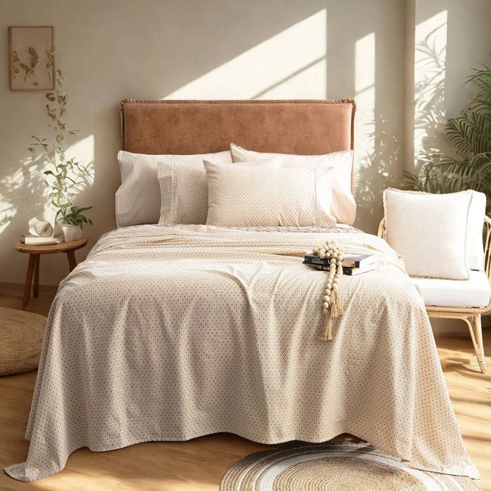 Park Avenue 175gsm Egyptian Cotton Flannelette Bed Sheet Set Diamond King