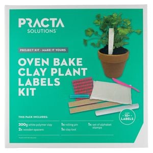Practa Oven Bake Clay Plant Labels Kit