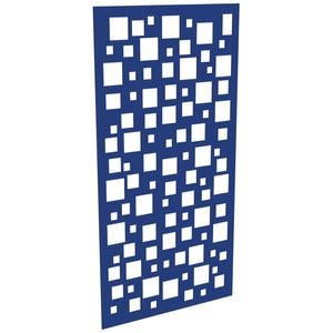 ProtectorAl 300-1200w x 1201-2400h Dark Blue/Gloss White Squares Unframed Composite Deco Panel