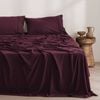 Dreamaker Superfine Washed Microfibre Sheet Set Cherry Double Bed