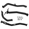 Ignite Exhausts Turbo Back For Nissan D22 Navara 2.5l 3" No Cat With Pipe Black Aluminised Steel
