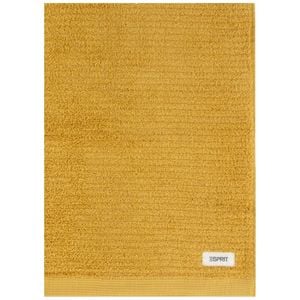 Esprit 600GSM Porto Bathroom Ribbed Face Towel Facewasher 33x33cm Honey Yellow
