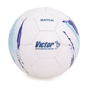 Victor Sports Match Soccer Ball Size 5 Training Durable Blue