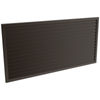 ProtectorAl 1001-2000W X 300-1000H Satin Black Aluminium Welded Louver Panel Horizontal 5mm overlap - Black