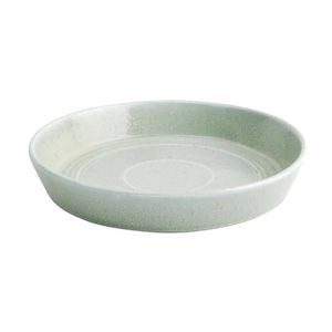 Olympia Cavolo Flat Round Bowls Spring Green 220mm 4 Pack Dinnerware Dishwasher Safe Ceramic
