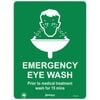Pinnacle 400 x 300mm Poly Emergency Eye Wash Sign