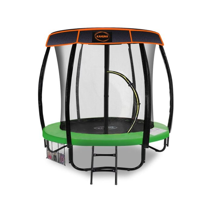Kahuna Classic 6ft Trampoline With Roof Cover - Green