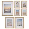 Pixel Natural Various Sizes Gallery Photo Frames - 7 Pack