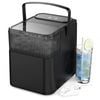 ADVWIN 1.4L Ice Maker Portable Ice Machine with Carry Handle Self-Cleaning Ice Makers Countertop Black