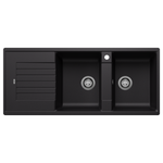 BLANCO Black Silgranit ZIA 8S Double Right-Hand Bowl 528033