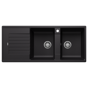 BLANCO Black Silgranit ZIA 8S Double Right-Hand Bowl 528033