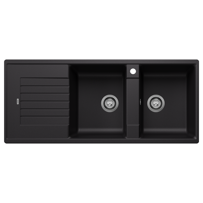 BLANCO Black Silgranit ZIA 8S Double Right-Hand Bowl 528033