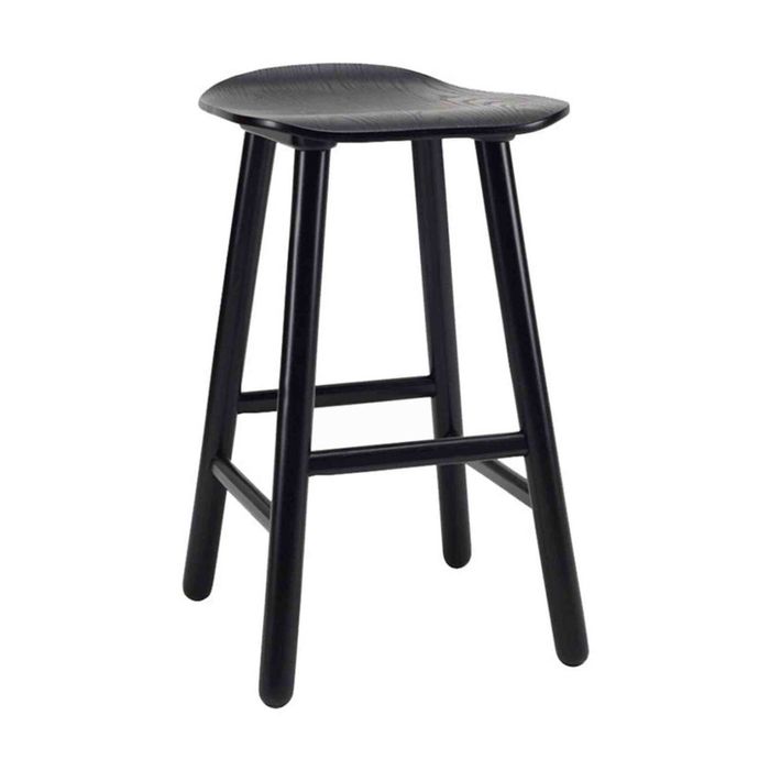 Modern Furniture Hetty 42x63cm Counter Stool - Black Ash Veneer