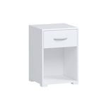 Practa Bedside Table Bundle - 1 Drawer - White