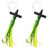 2PK Sea Pro Skirt Teaser Rigged Offshore Trolling Fishing Teaser 9 In - Green