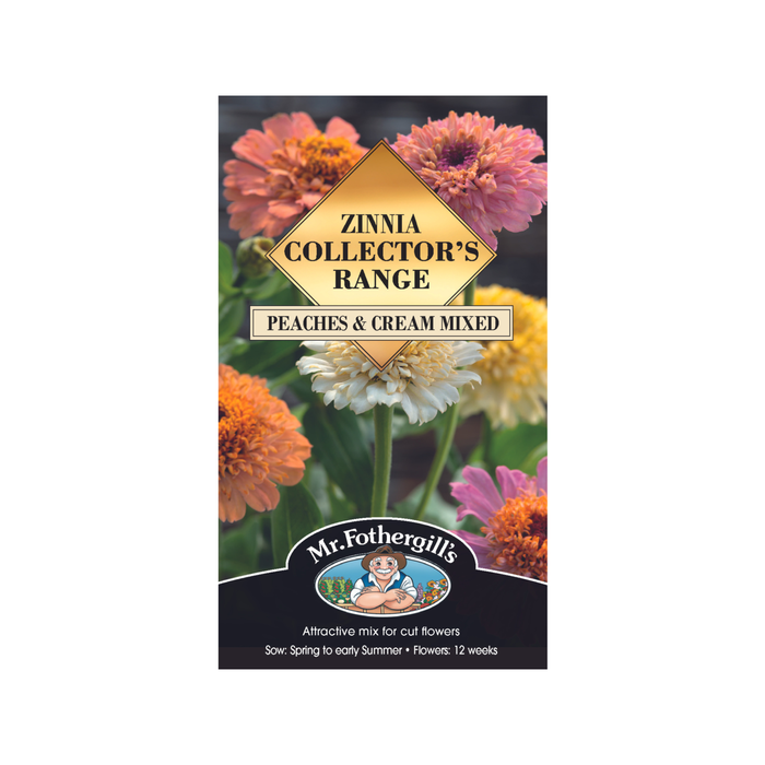 Mr Fothergill's Zinnia Peaches And Cream Mixed Seeds