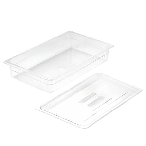 SOGA Clear Gastronorm Pan 1/1 100mm Deep with Lid