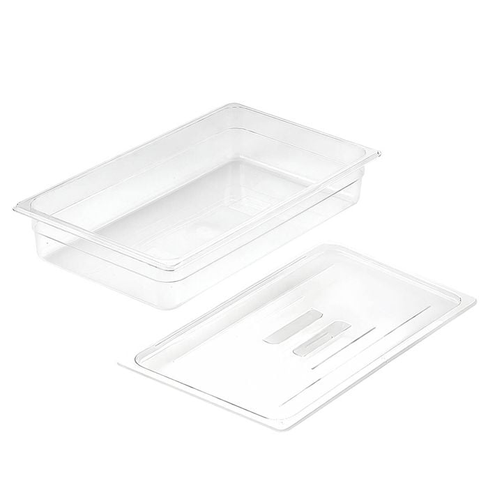 SOGA Clear Gastronorm Pan 1/1 100mm Deep with Lid
