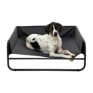 Charlie's High Walled Outdoor Trampoline Dog Bed Black - Medium