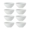 8PK Maxwell & Williams 9x3.5 cm White Basics Porcelain Round Sauce Bowl - White