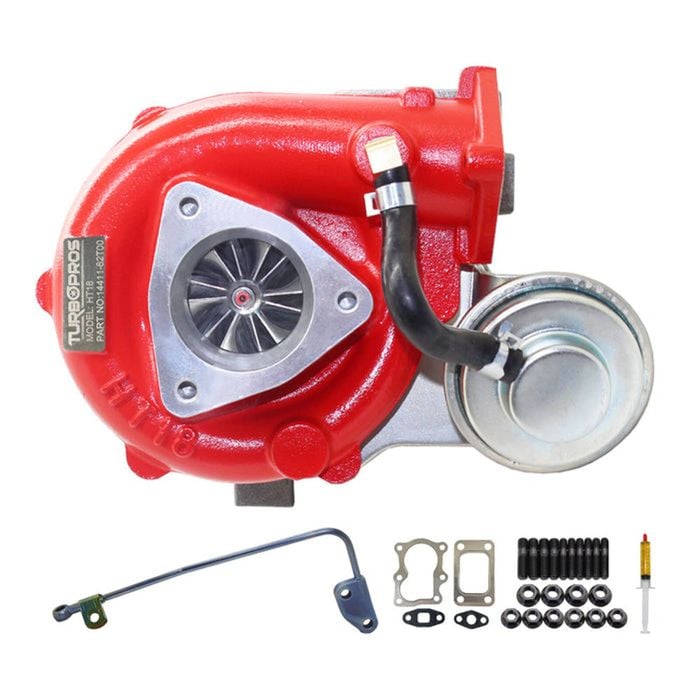 Gen1 High Flow Turbo Charger With Genuine Oil Feed Pipe For Nissan Patrol Gu Td42 4.2l Ht18