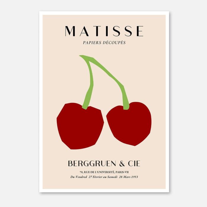 Galrie Henri Matisse - Papiers Découpés - Berggruen & Cie Exhibition Poster, Poster Only, A3 30 x 42cm (12 x 16inch)