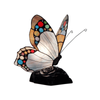 G&g Spotted Butterfly Tiffany Table Lamp - Purple