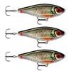 3x Rapala 14cm X Rap Haku Slow Sinking Glidebait Fishing Lures - Live Roach