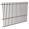 ProtectorAl 1201-2399W x 1800H Satin Black Aluminium Batten Pool Fence Panel with Mid Rail - Black
