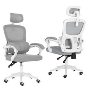Office Chair Ergonomic Reclining VELTRA - GREY - VELTRA | Grey | Mesh,PP