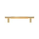 Lane 128Mm Brass Cabinet Knurled T Handle - 1 Pack