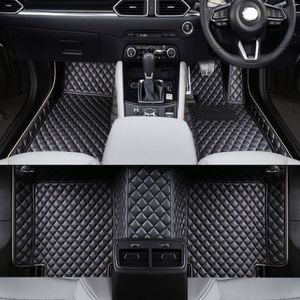 Mazda CX-5 CX5 2017-2025 Premium Custom Made PU Leather Car Mat Floor Carpet Complete Set
