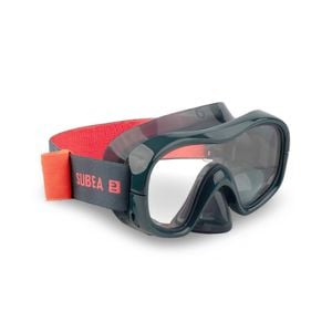 Decathlon - Adult Tempered Glass Snorkelling Mask Snk 520 Storm Grey - Eu M
