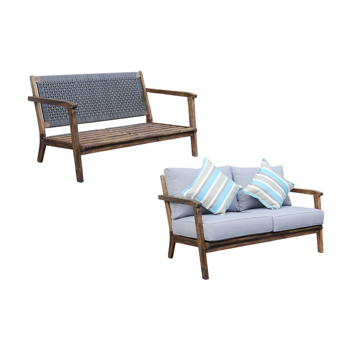 QFurniture Saigon Lounge set 4 piece Natural