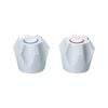 Shaw & Mason White PVC Six Point Style Handles - Pair