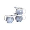 Nicola Spring 6 Piece Hand Printed Milk Jugs Set - 300ml - Navy