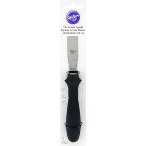 Wilton Stainless Steel 23cm Straight Spatula Kitchen Cooking/Baking Utensil BLK