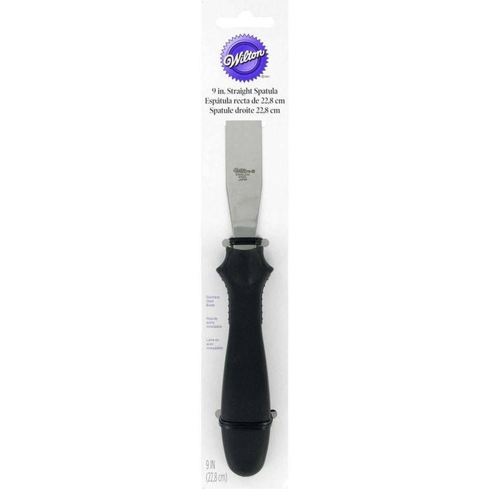 Wilton Stainless Steel 23cm Straight Spatula Kitchen Cooking/Baking Utensil BLK